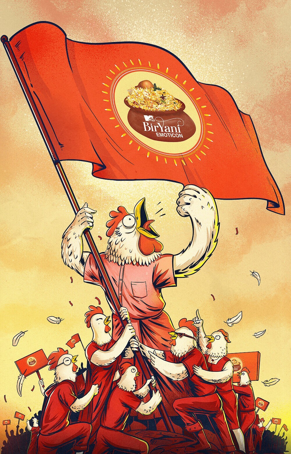 Chicken Biryani Illustration