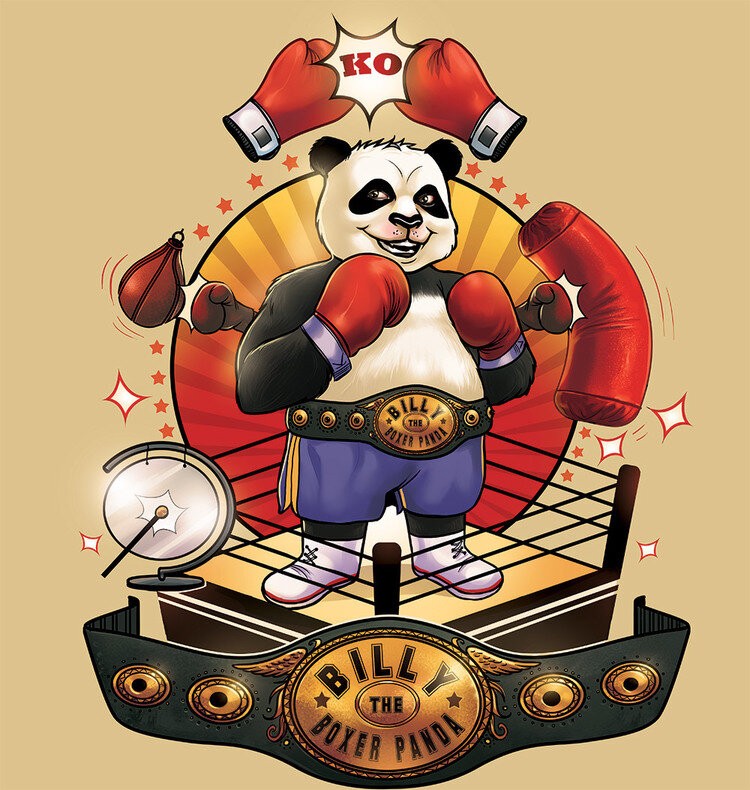 Cadbury gems boxer panda